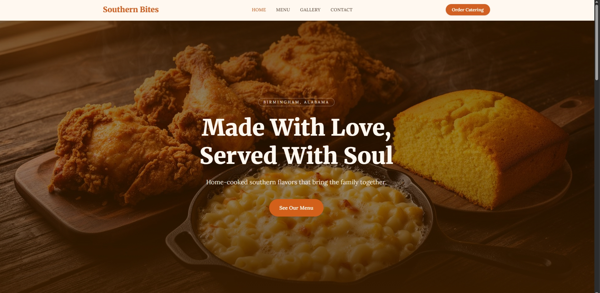 Southern Bites website screenshot